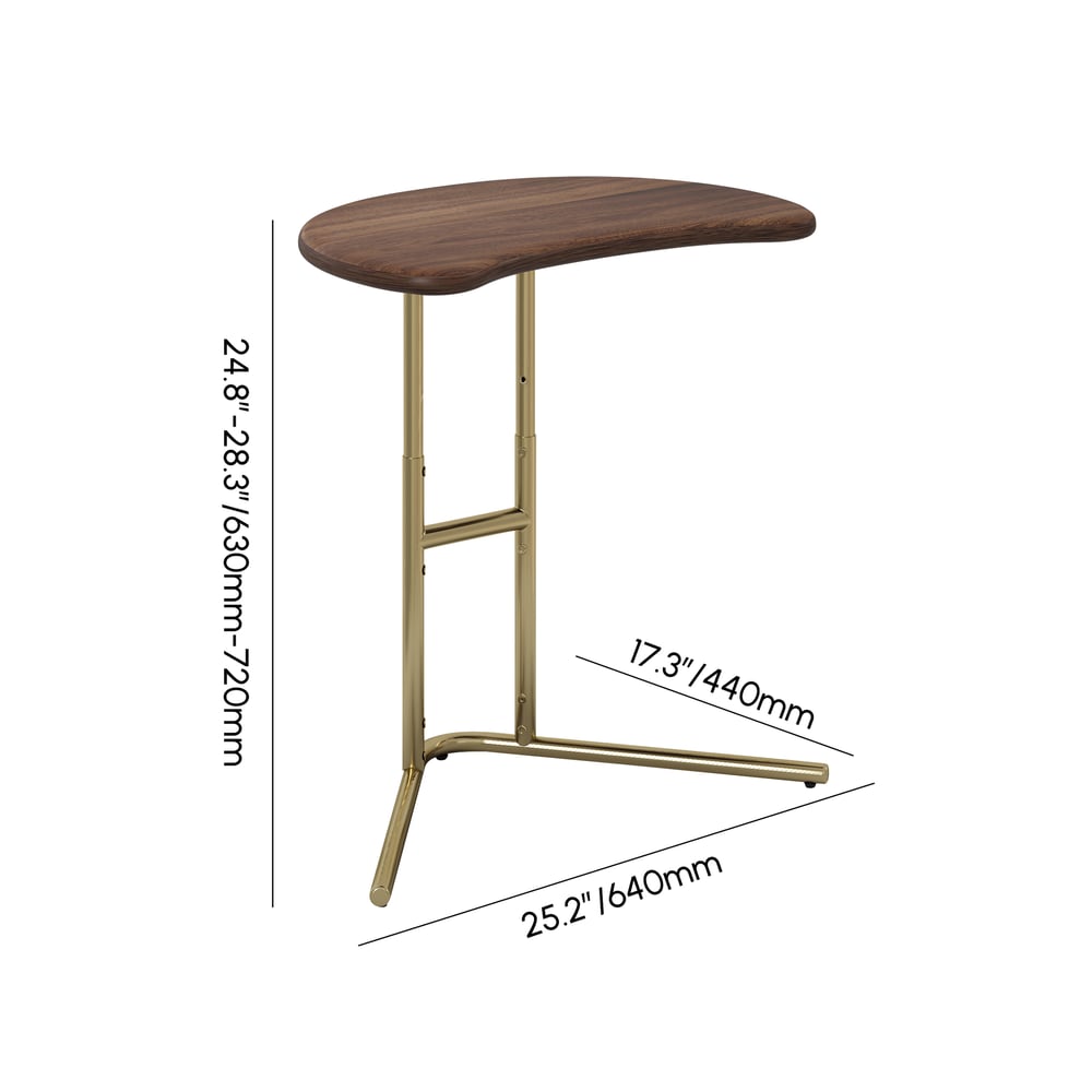 Table d'appoint en forme de C