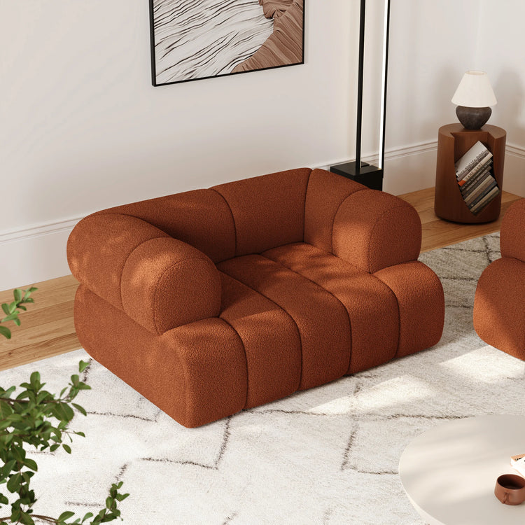 Fauteuil d'appoint rembourré Nimbus Boucle