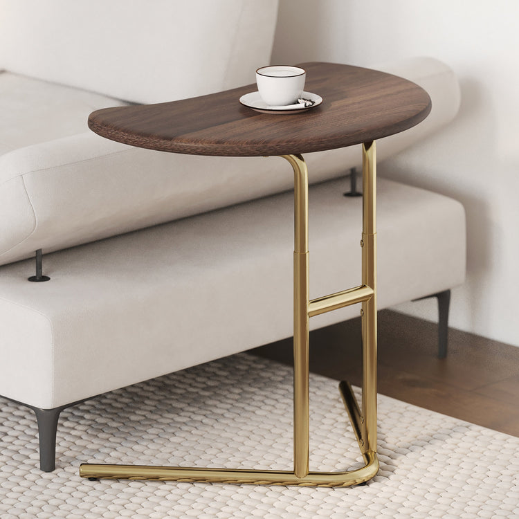 Table d'appoint en forme de C
