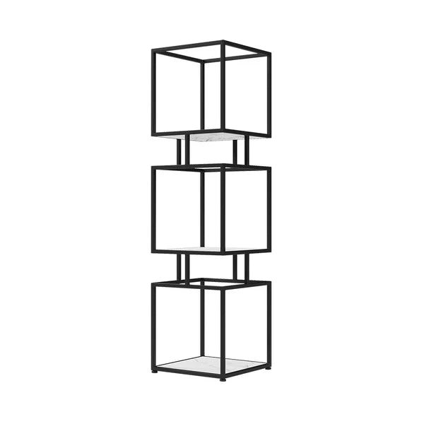 Bibliothèque cubique moderne à 3 niveaux