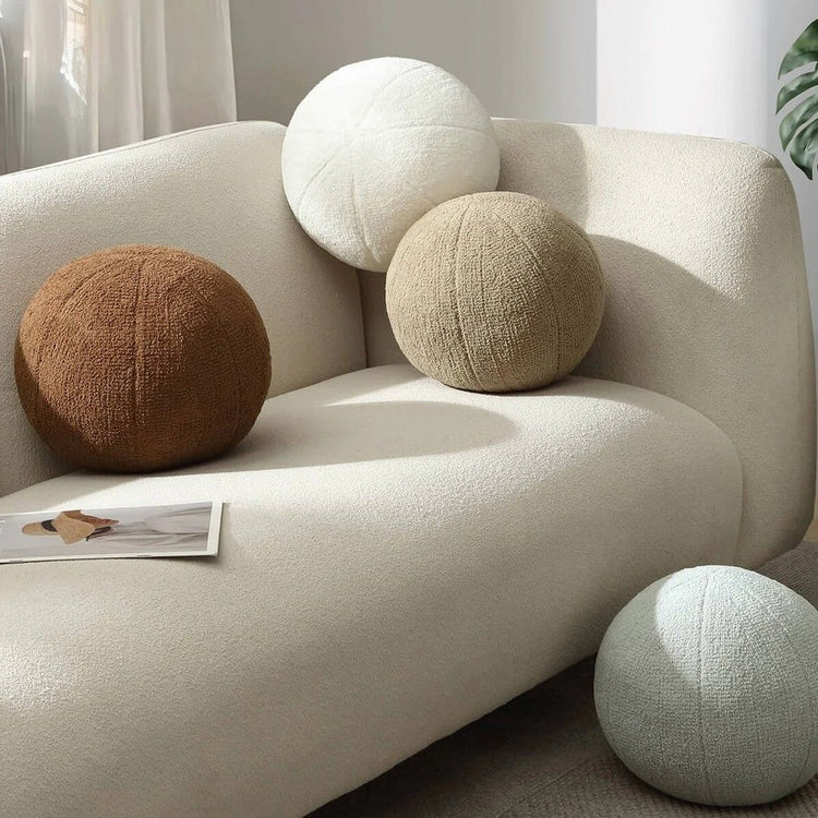 Coussin balle en bouclette