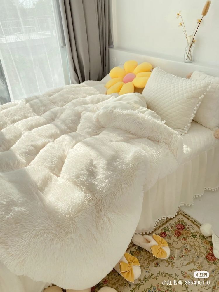 Parure de lit en fausse fourrure