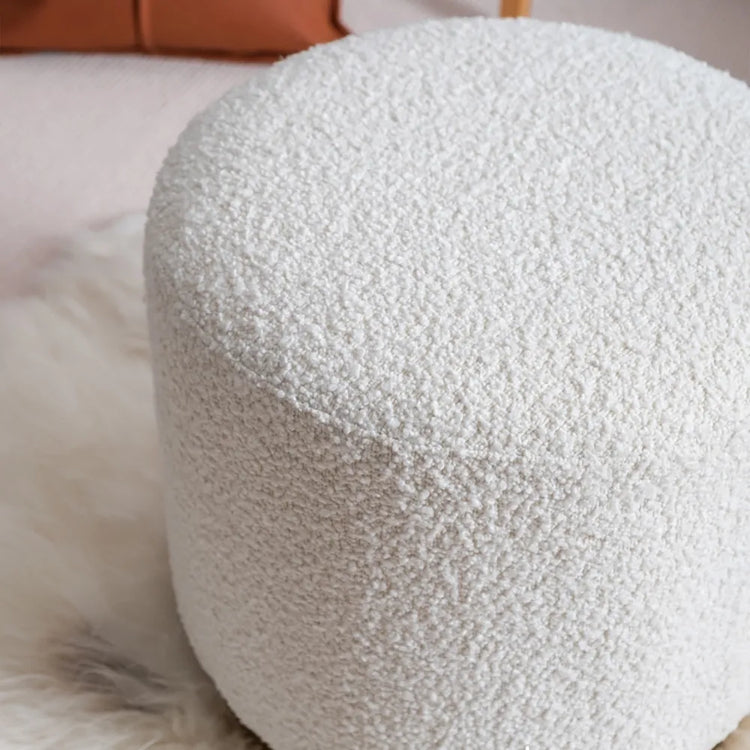 Tabouret moderne rond blanc