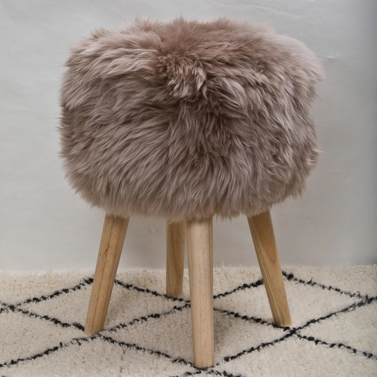 Tabouret En Fausse Fourrure