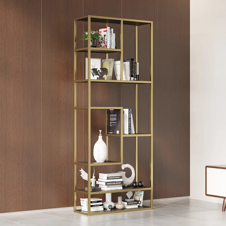 Modern Black & Gold Etagere