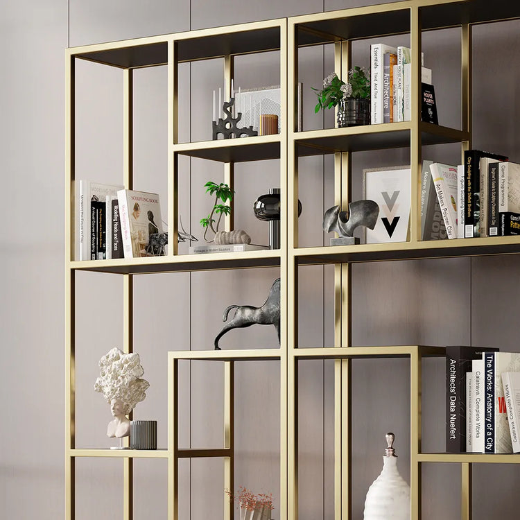 Modern Black & Gold Etagere