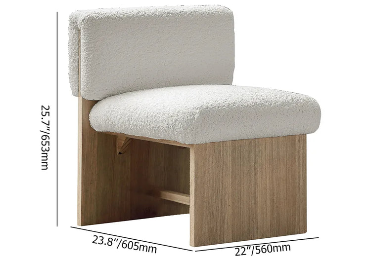 Chaise d'appoint en bois moderne
