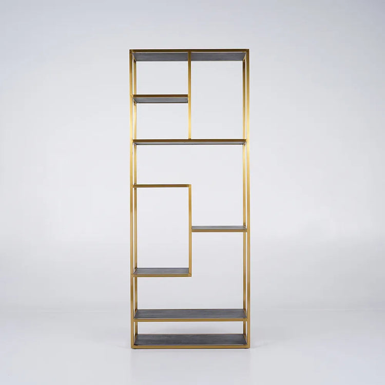 Modern Black & Gold Etagere