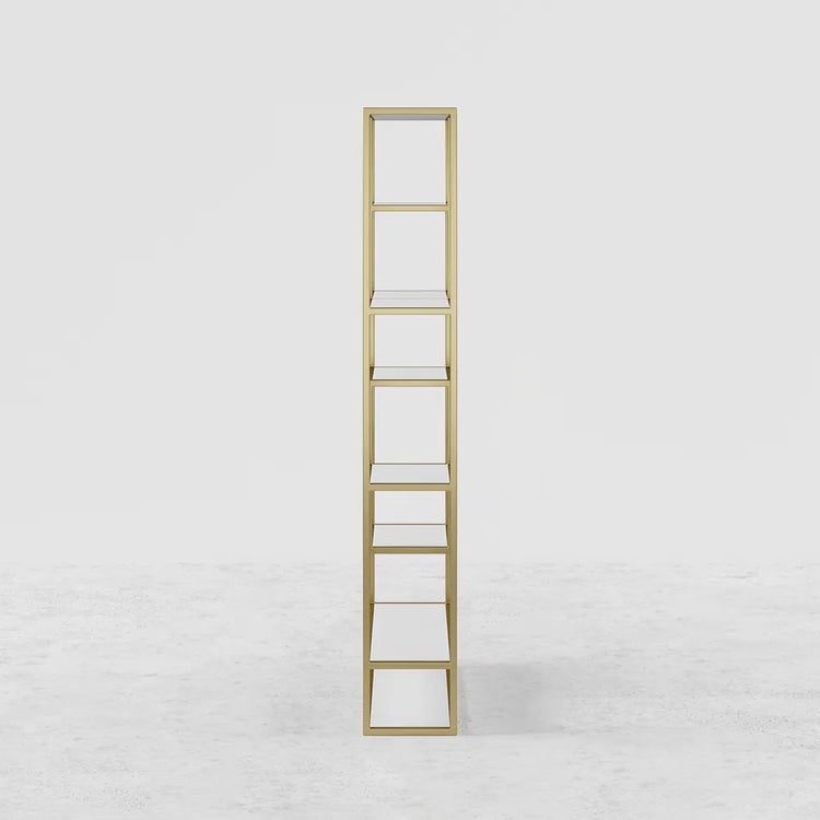 Modern White & Gold Etagere