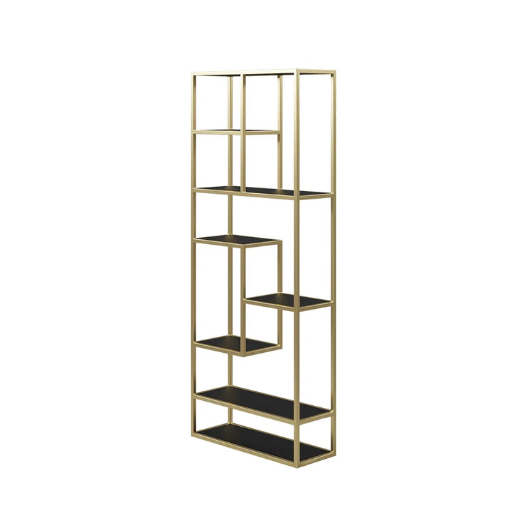 Modern Black & Gold Etagere