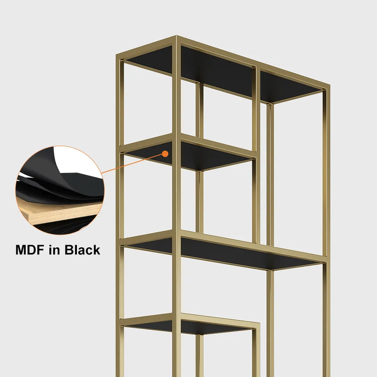 Modern Black & Gold Etagere