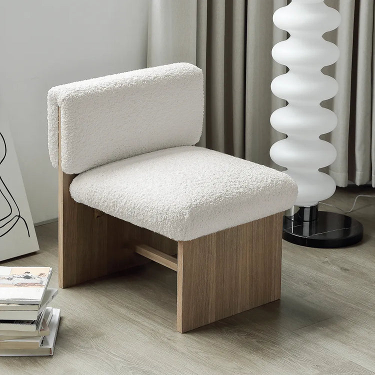 Chaise d'appoint en bois moderne