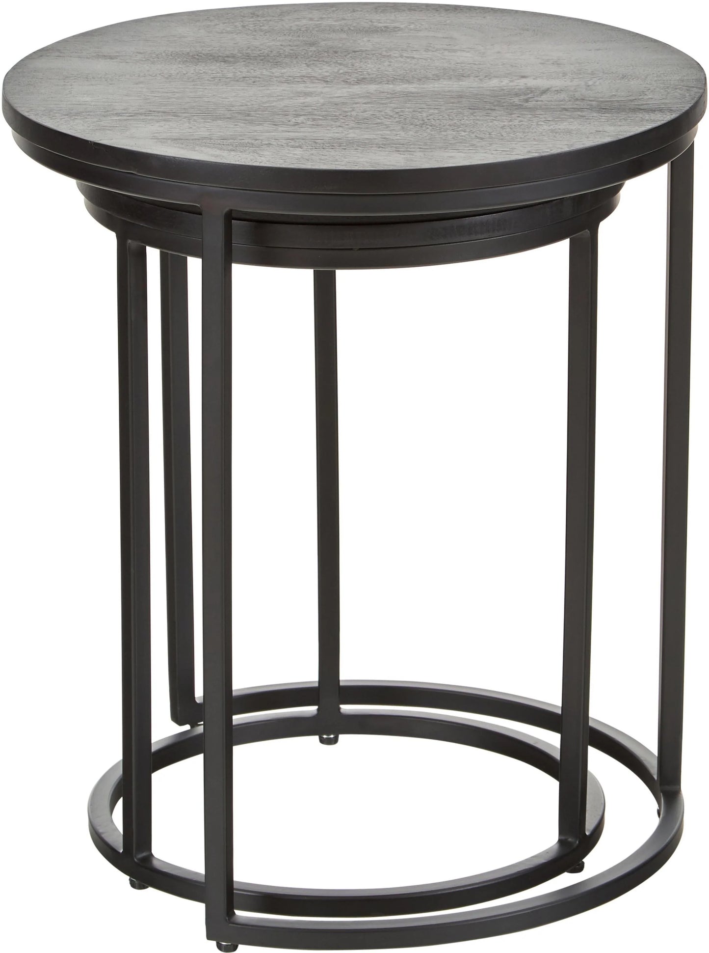 Table d'appoint gigogne noire