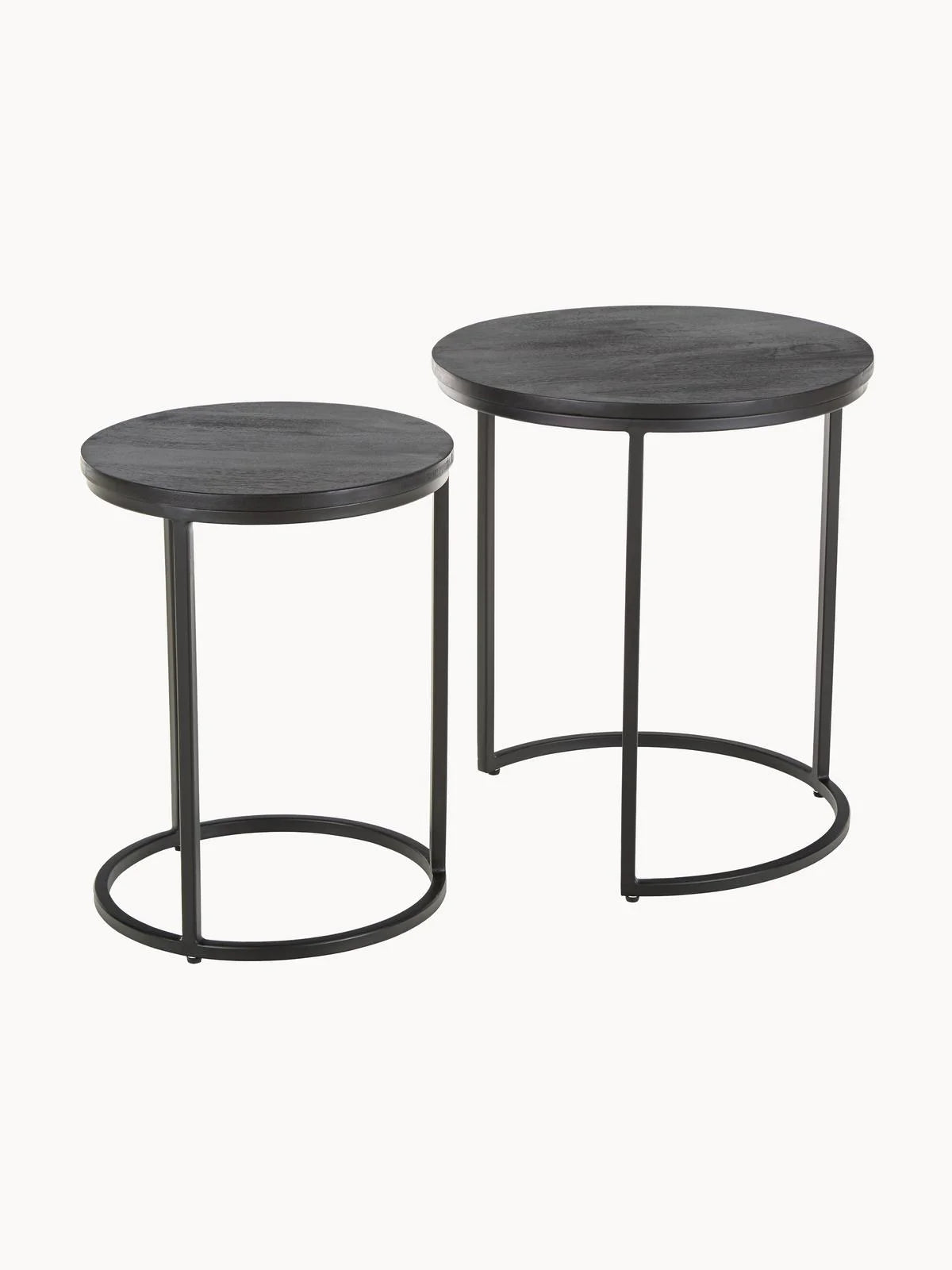 Table d'appoint gigogne noire