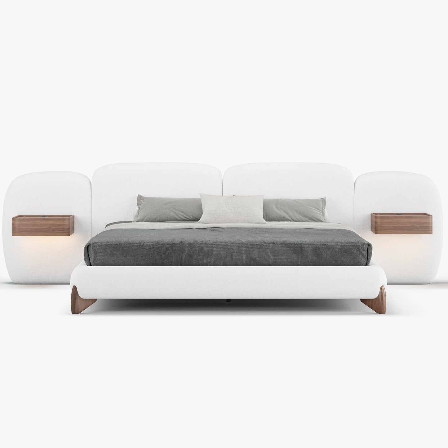 Lit Boucle Curva avec Table de Chevet