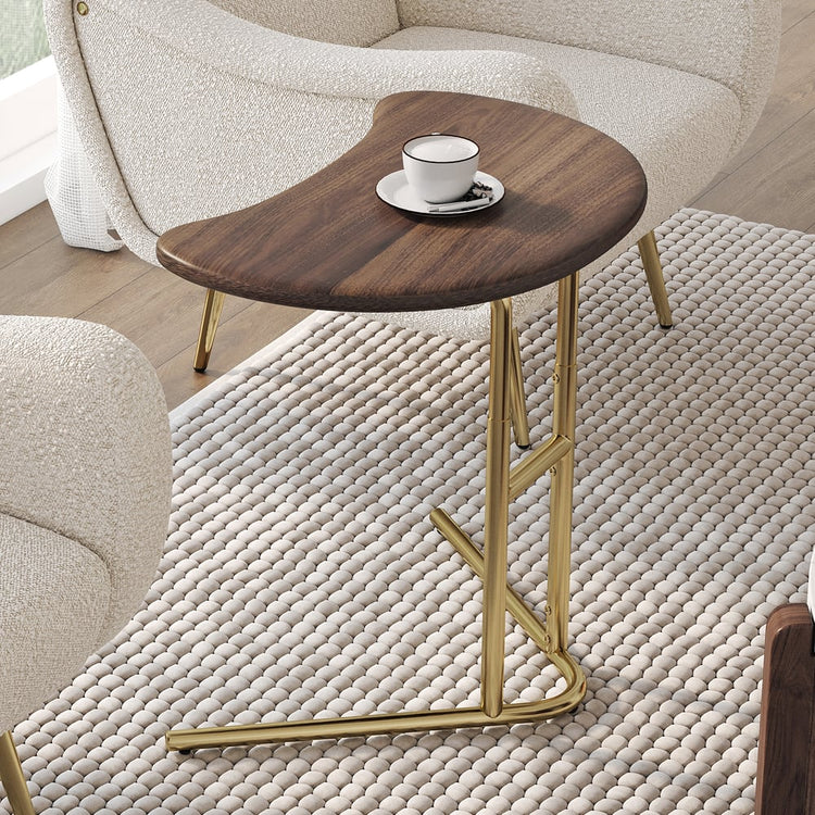 Table d'appoint en forme de C