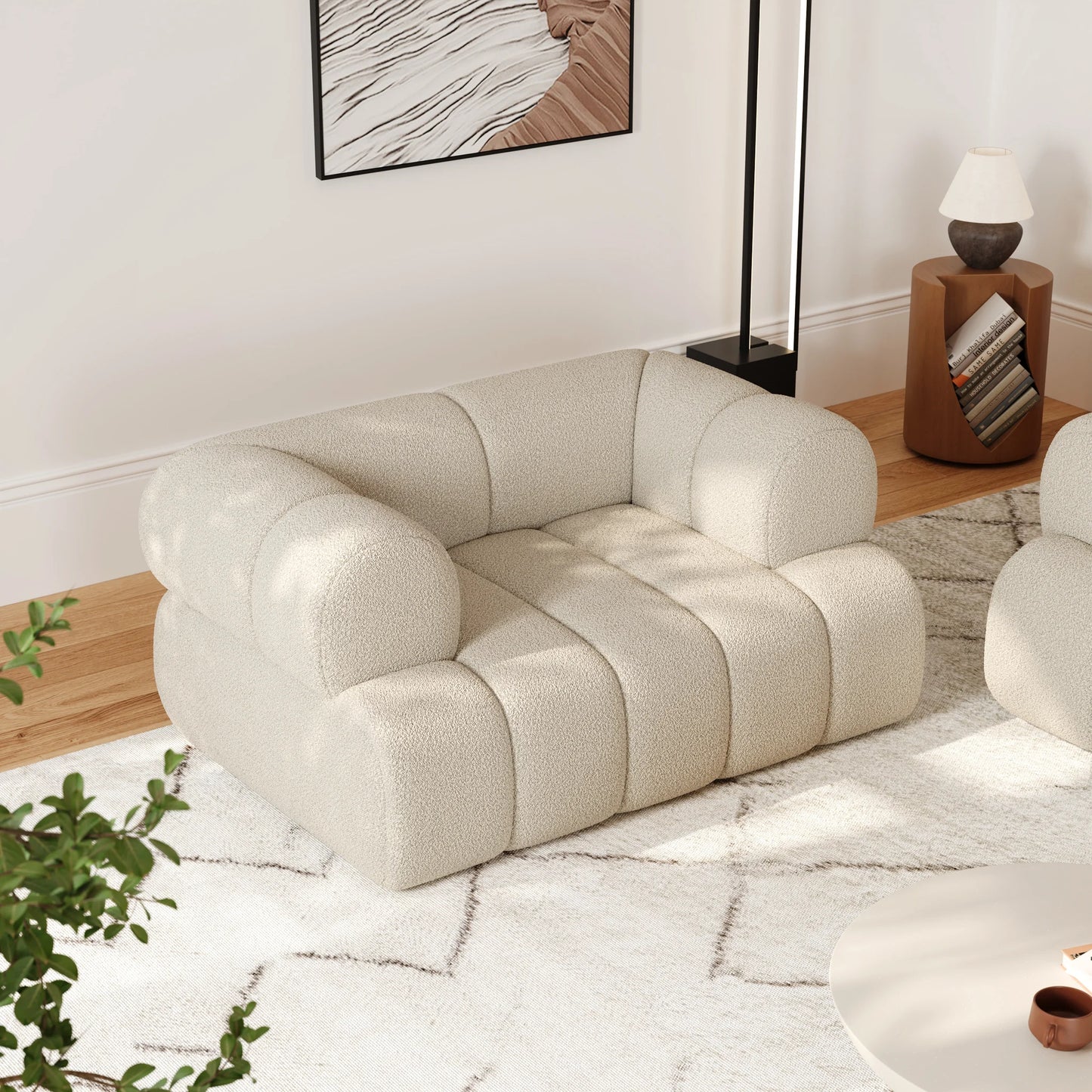 Fauteuil d'appoint rembourré Nimbus Boucle