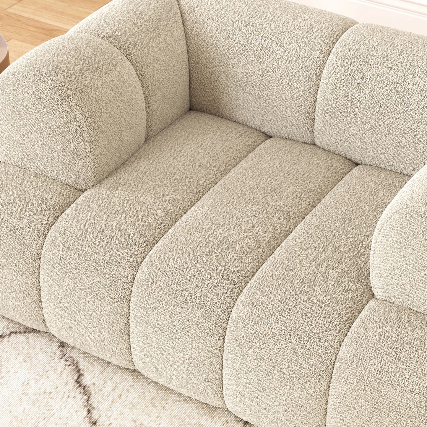 Fauteuil d'appoint rembourré Nimbus Boucle