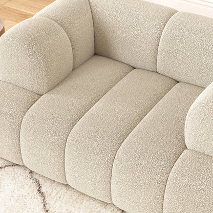 Fauteuil d'appoint rembourré Nimbus Boucle