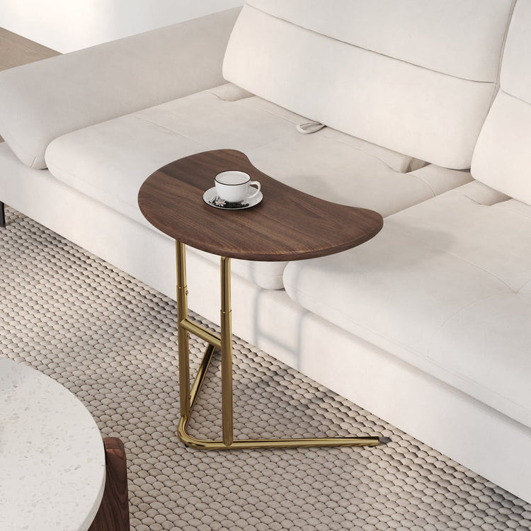 Table d'appoint en forme de C