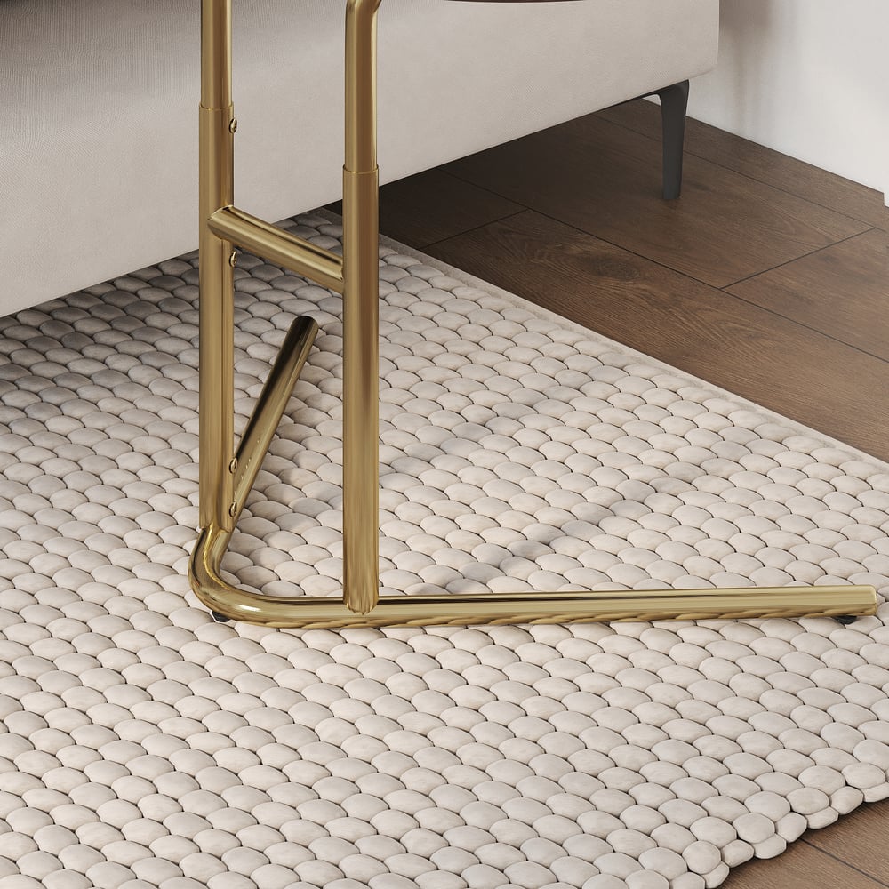 Table d'appoint en forme de C