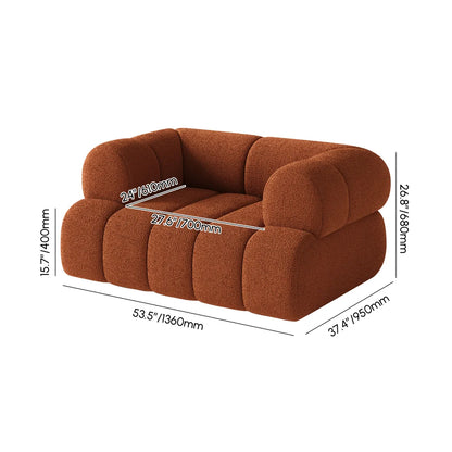Fauteuil d'appoint rembourré Nimbus Boucle