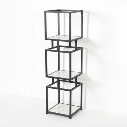 Bibliothèque cubique moderne à 3 niveaux