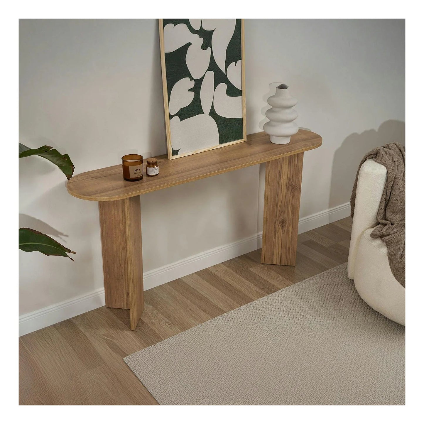 Console Design en Bois Naturel