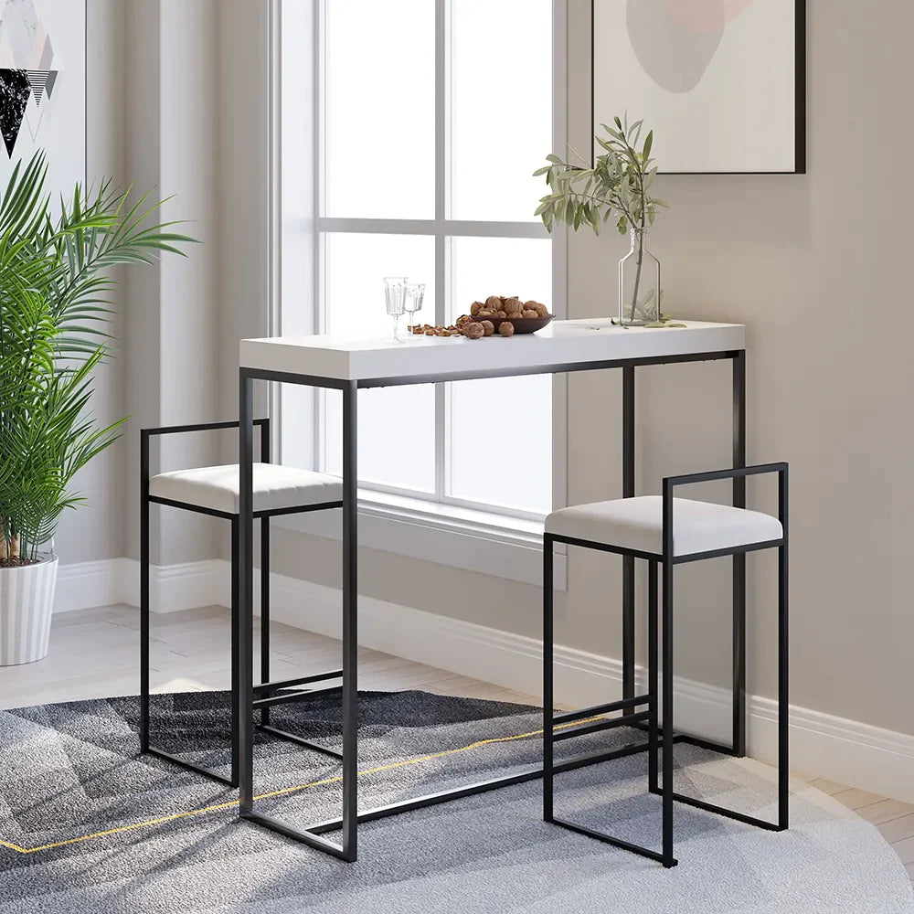 Tabouret de bar moderne en velours