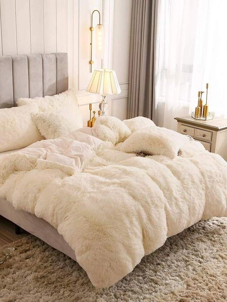 Parure de lit en fausse fourrure