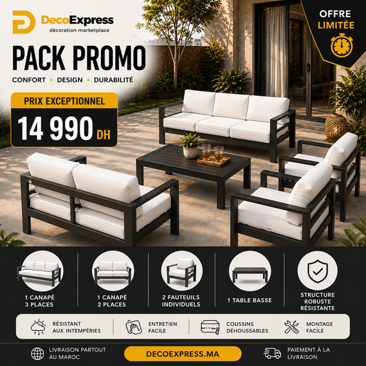 Pack Salon de Jardin MODERNO