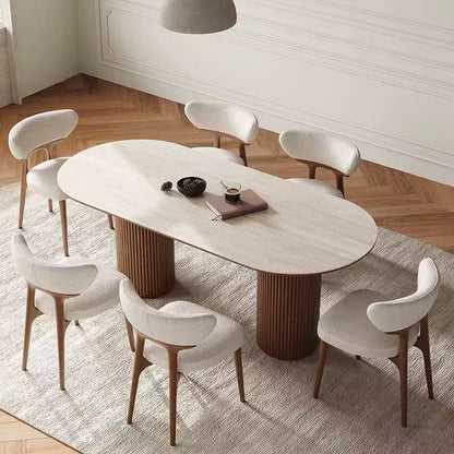 Pack MARBELLA – Table à Manger Ovale + 6 Chaises