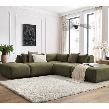 Canapé d'angle fixe modulable