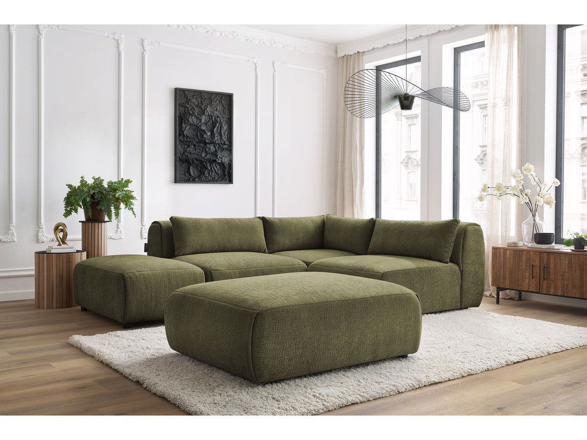 Canapé d'angle fixe modulable