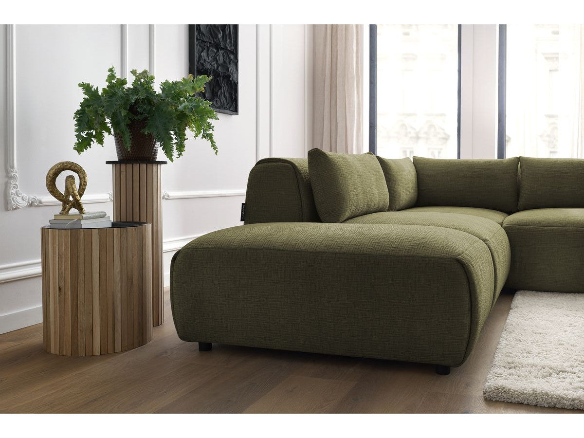 Canapé d'angle fixe modulable