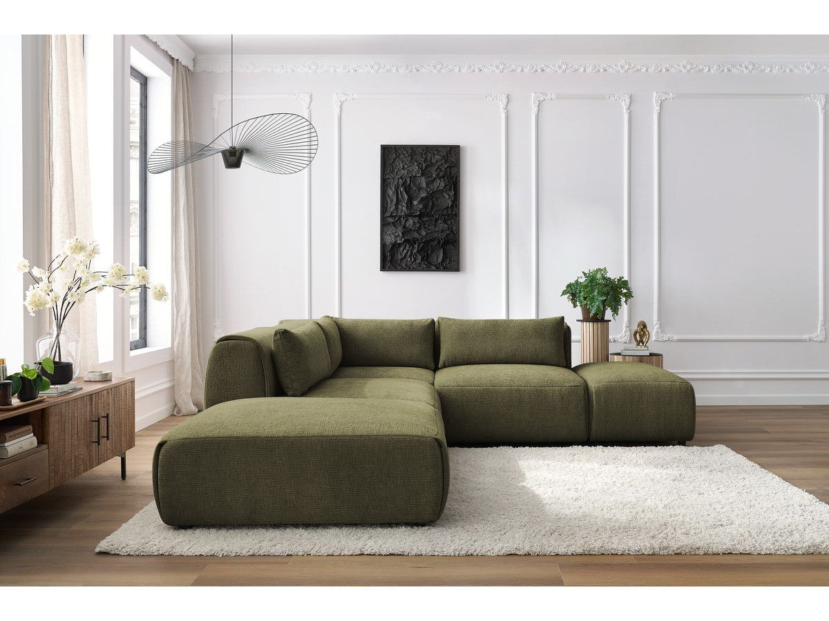 Canapé d'angle fixe modulable