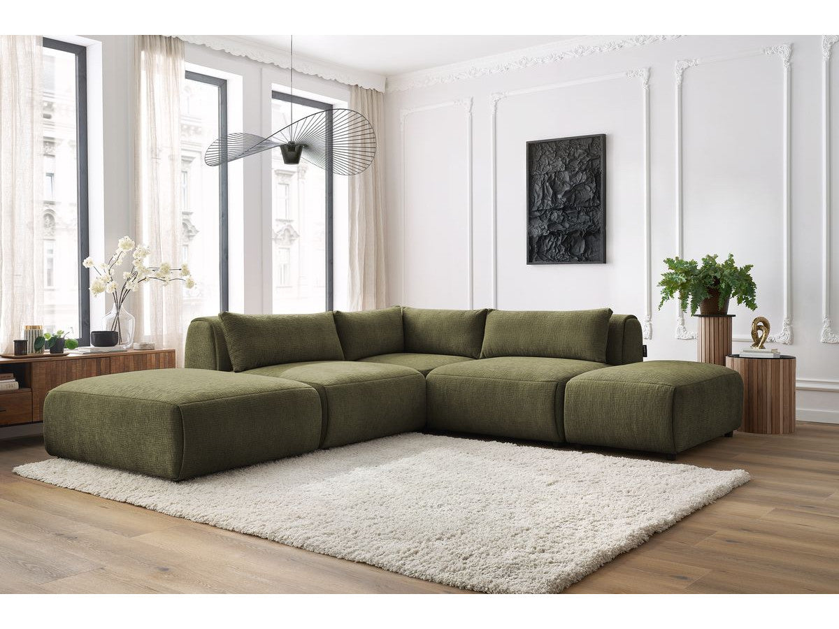 Canapé d'angle fixe modulable