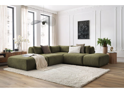 Canapé d'angle fixe modulable