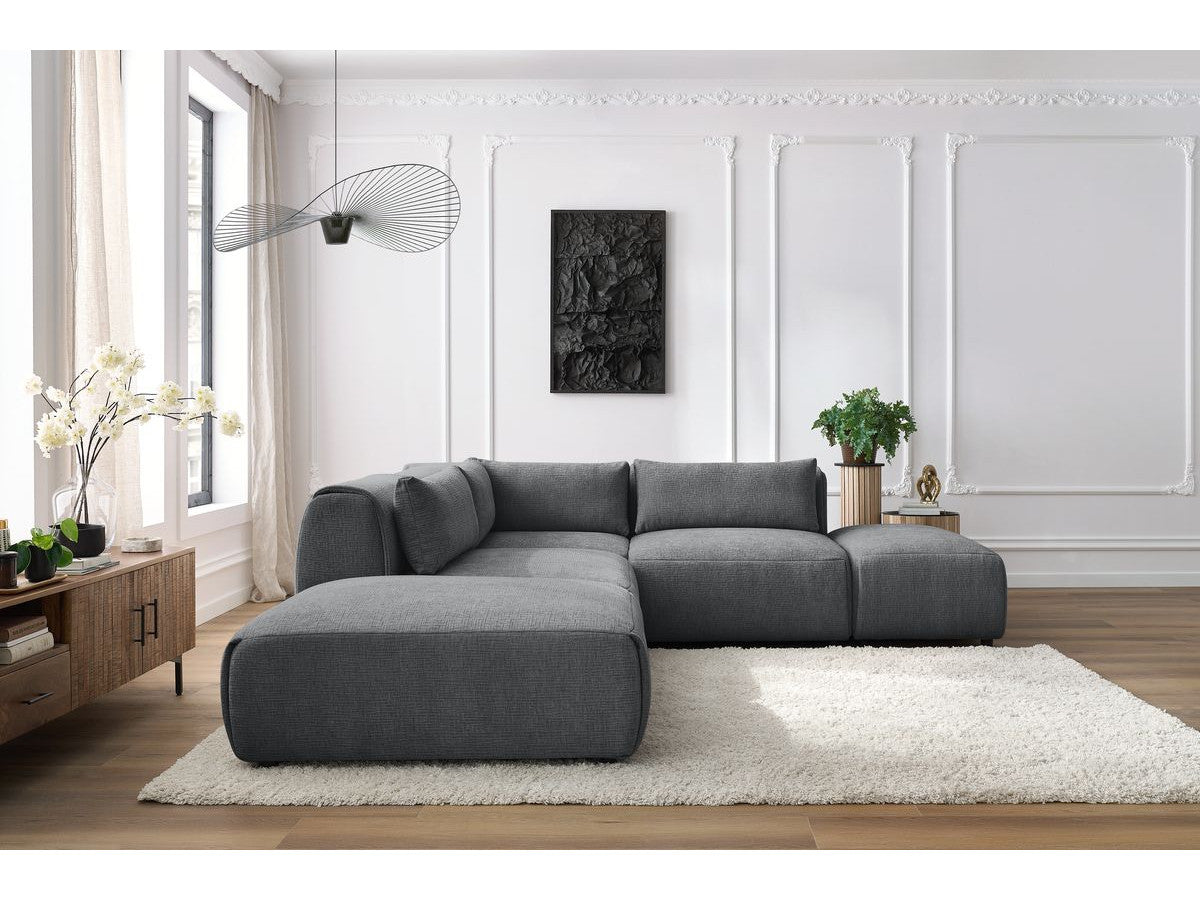 Canapé d'angle fixe modulable