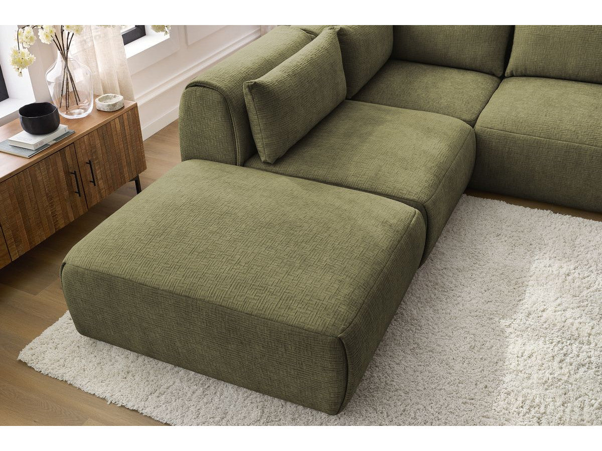 Canapé d'angle fixe modulable