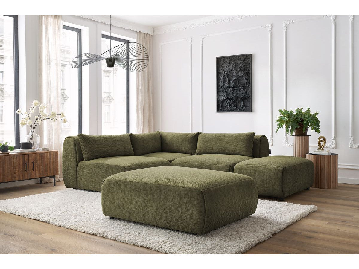 Canapé d'angle fixe modulable