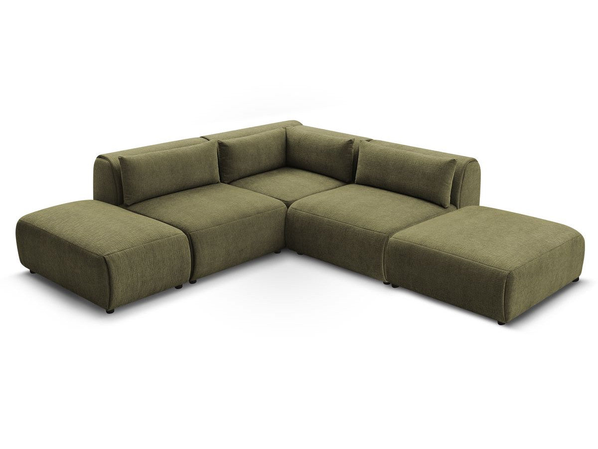 Canapé d'angle fixe modulable