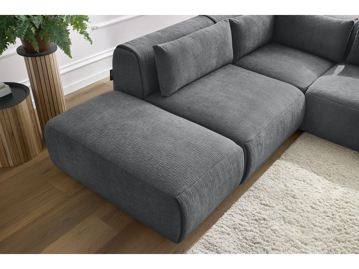 Canapé d'angle fixe modulable