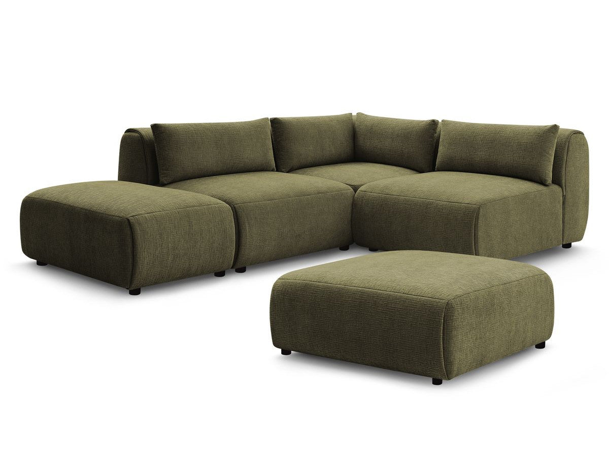 Canapé d'angle fixe modulable