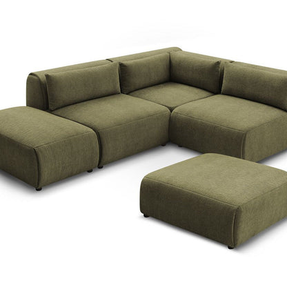 Canapé d'angle fixe modulable