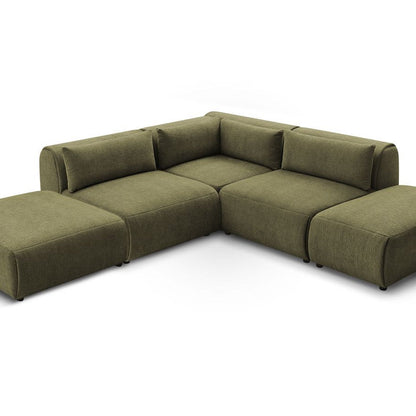 Canapé d'angle fixe modulable