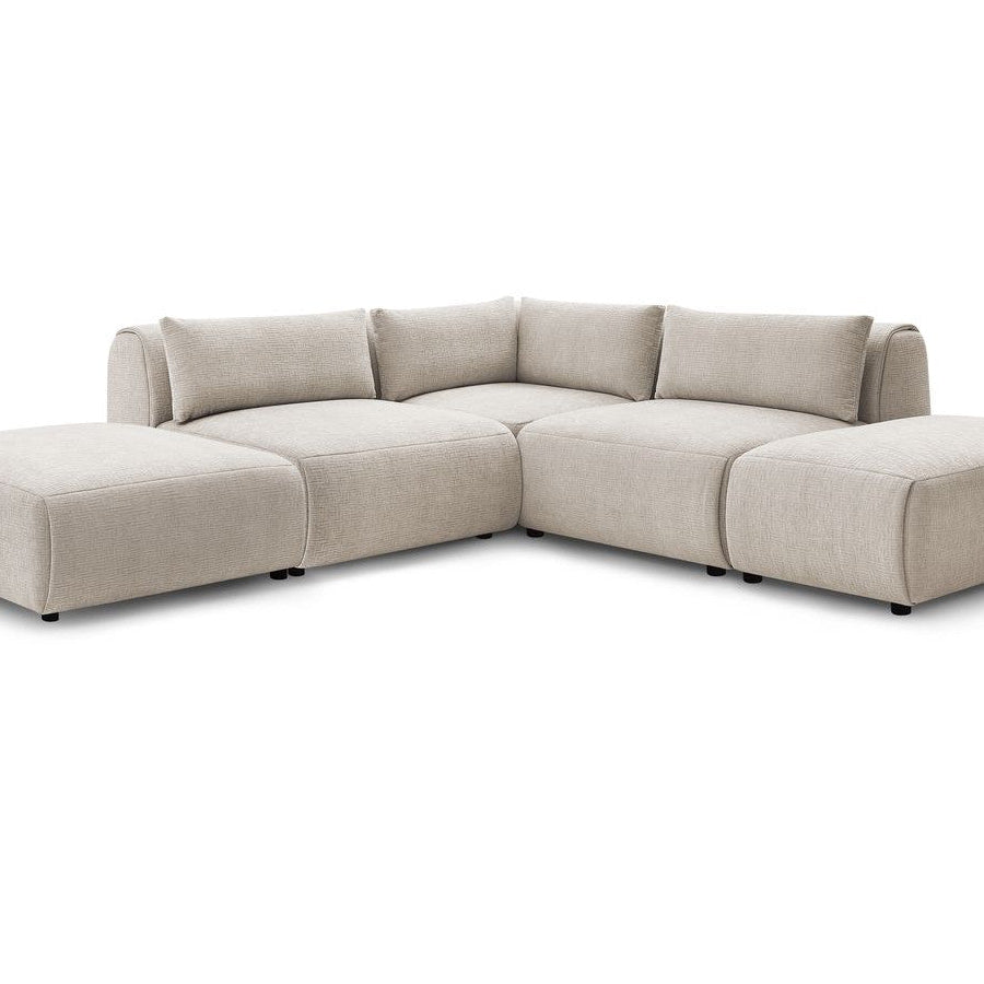 Canapé d'angle fixe modulable