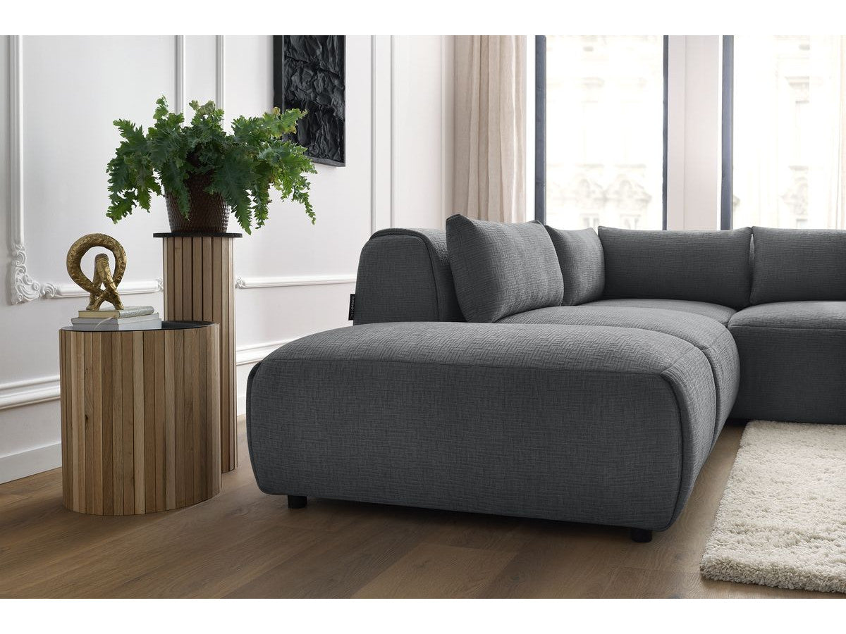 Canapé d'angle fixe modulable