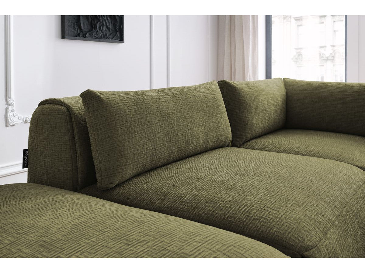 Canapé d'angle fixe modulable