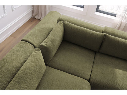 Canapé d'angle fixe modulable